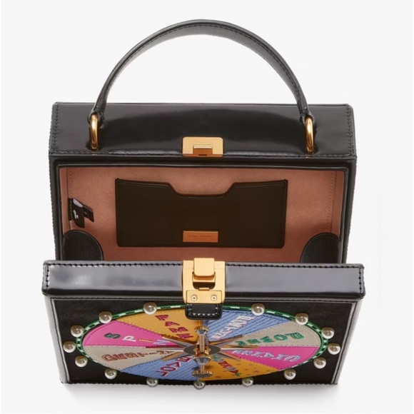 ♠️kate spade Fortune Favors Embellished 3D Top-handle Crossbody Bag, Black NWT - Picture 7 of 16